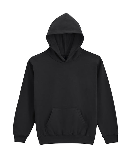 Gildan GD67B Softstyle™ midweight fleece youth hoodie in Black