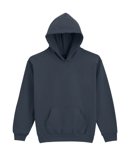 Gildan GD67B Softstyle™ midweight fleece youth hoodie in Dark Heather