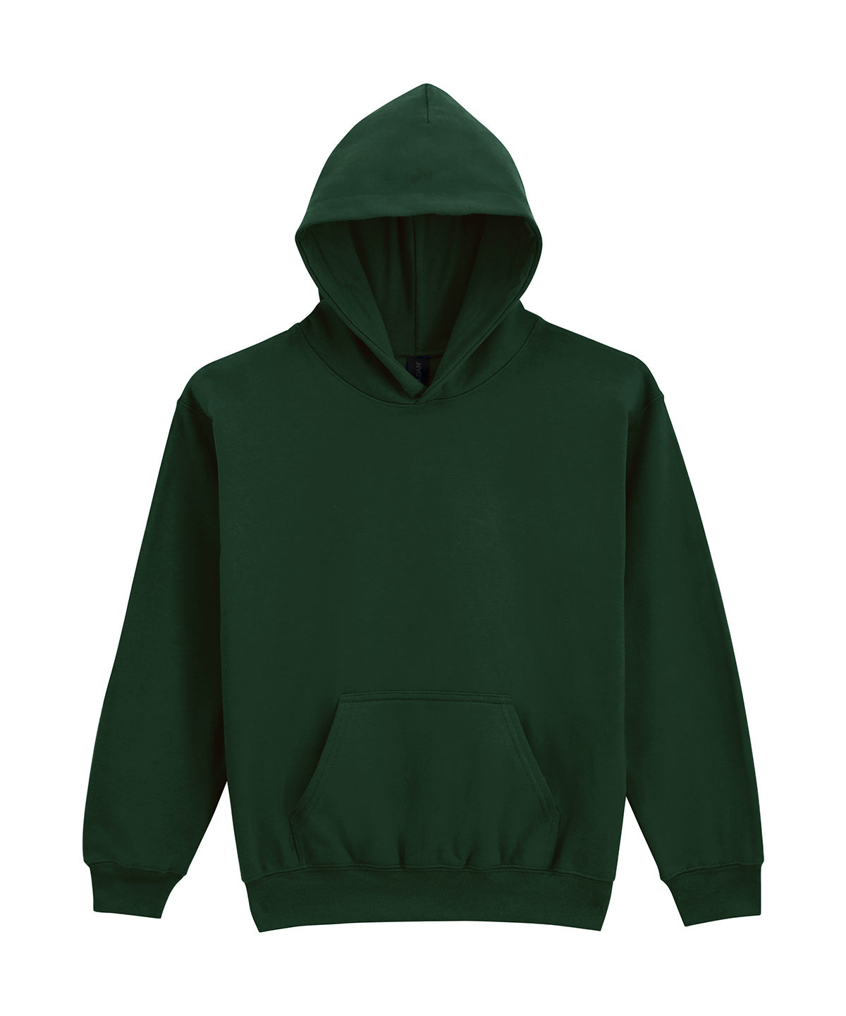 Gildan GD67B Softstyle™ midweight fleece youth hoodie in Forest Green