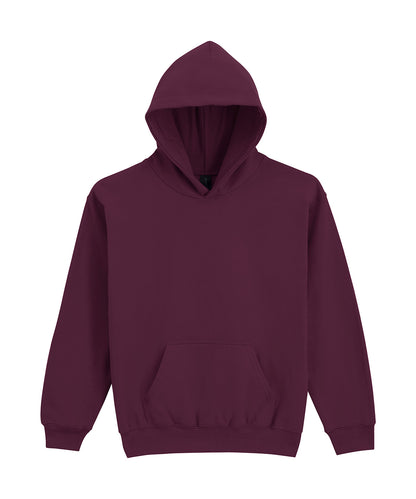 Gildan GD67B Softstyle™ midweight fleece youth hoodie in Maroon