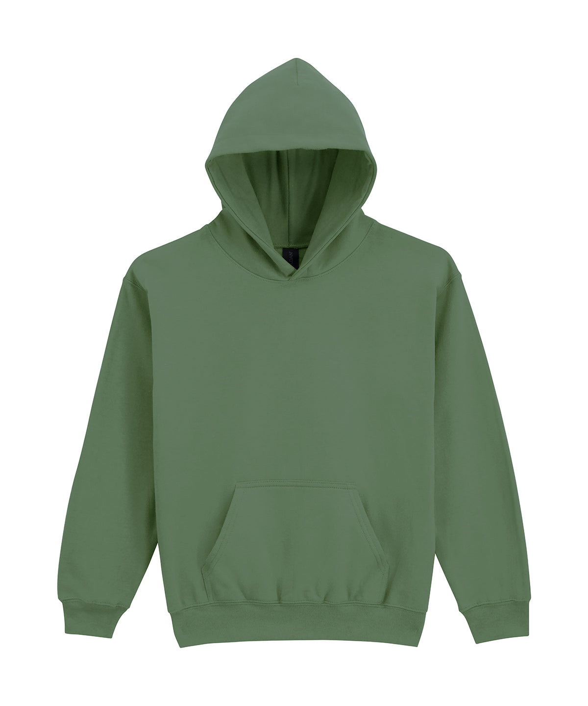 Gildan GD67B Softstyle™ midweight fleece youth hoodie in Military Green