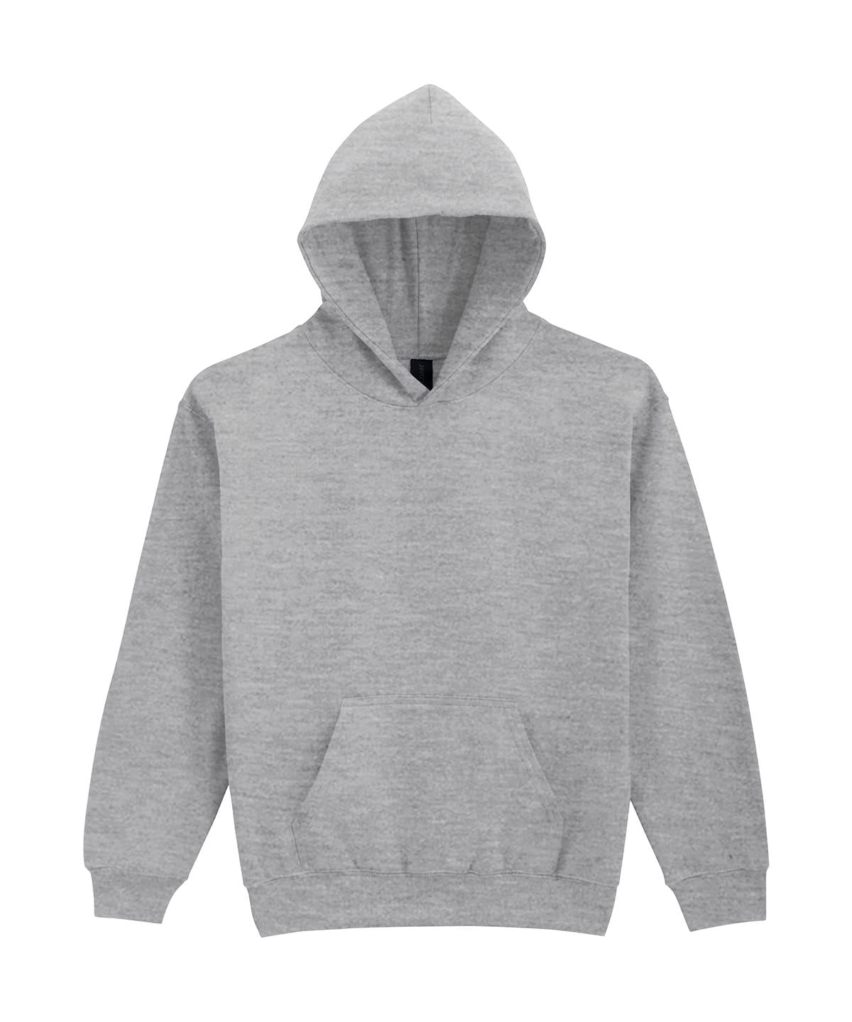 Gildan GD67B Softstyle™ midweight fleece youth hoodie in Ringspun Sport Grey