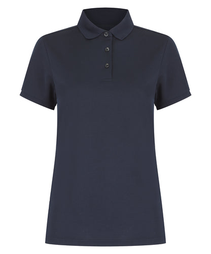 Henbury HB466 Women’s recycled polyester polo shirt in Navy