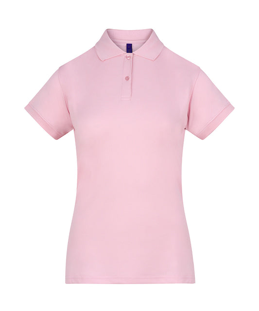 Henbury HB476 Women's Coolplus® polo shirt in Baby Pink