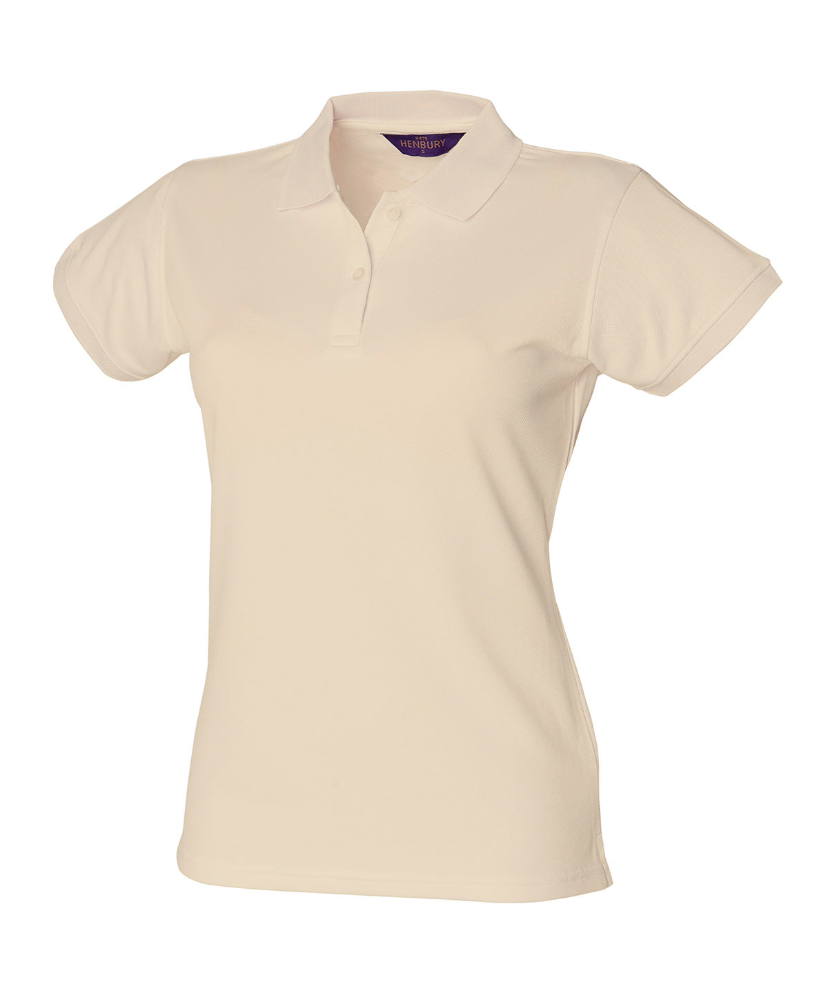 Henbury HB476 Women's Coolplus® polo shirt in Natural
