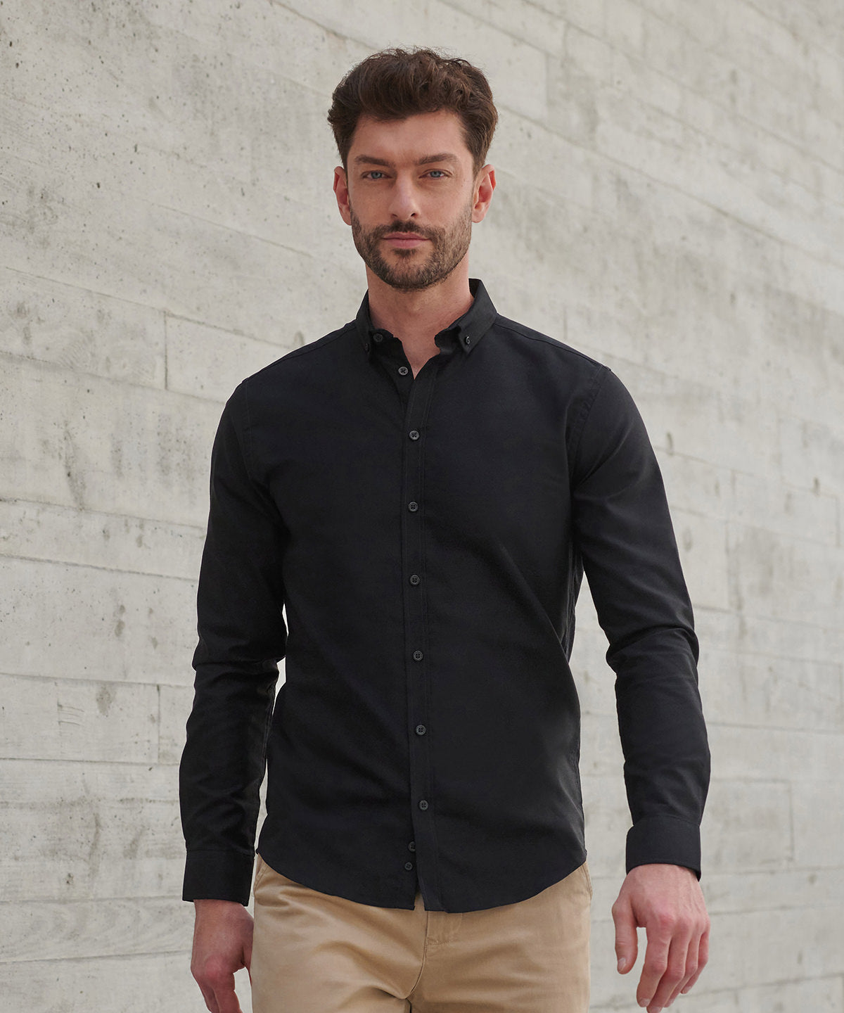 Henbury HB512 Modern long sleeve Oxford shirt
