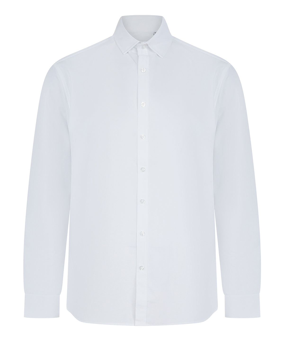 Henbury HB582 Long sleeve ‘cotton-feel’ Coolplus® shirt in White