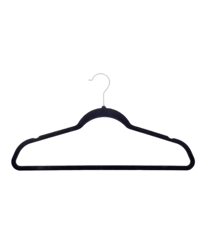 Home & Living HL060 Velvet-effect coat hangers (25-pack) in Black