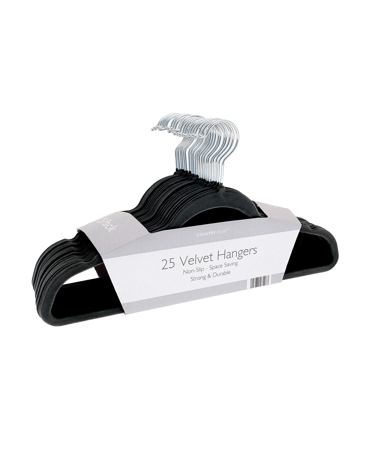 Home & Living HL060 Velvet-effect coat hangers (25-pack)