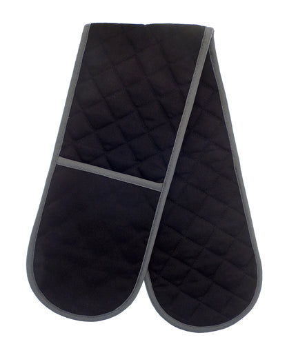 Home & Living HL201 Pro Chef double oven glove in Black/Black