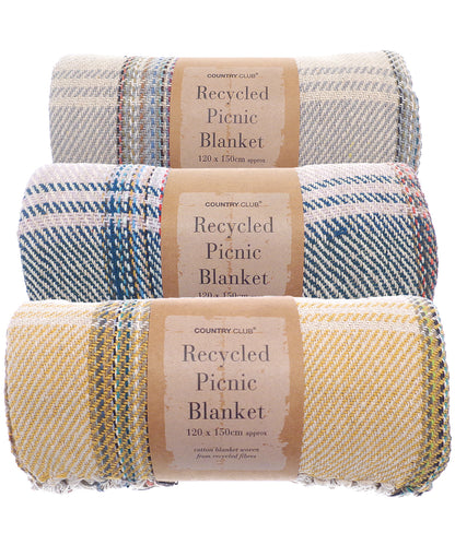 Home & Living HL206 Recycled picnic blanket in Mixed Fabric Colour