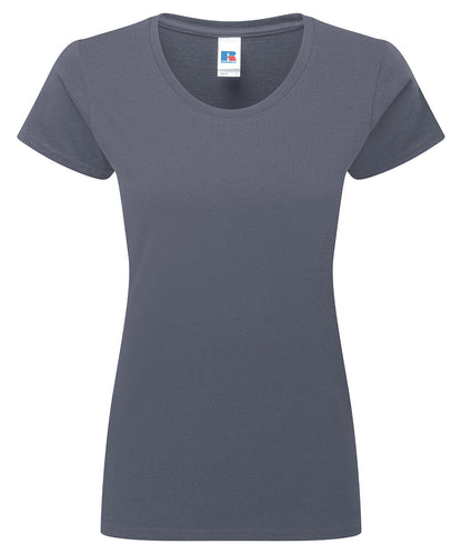 Russell Athletic J180F Women’s authentic classic t-shirt in Convoy Grey