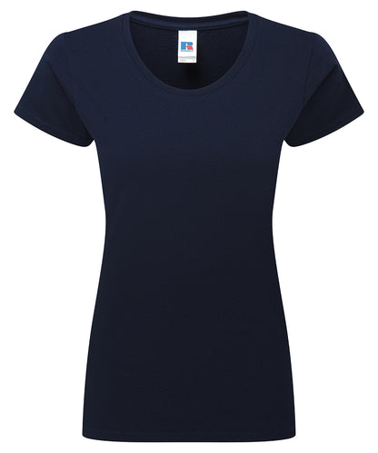 Russell Athletic J180F Women’s authentic classic t-shirt in French Navy