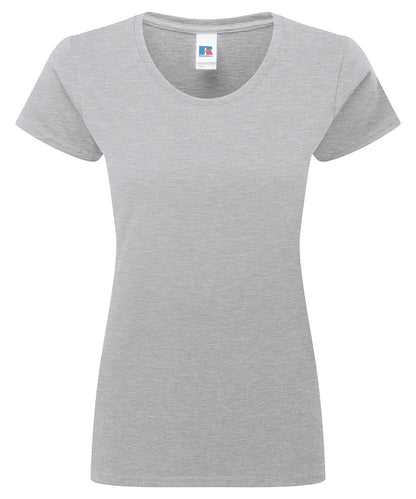 Russell Athletic J180F Women’s authentic classic t-shirt in Light Oxford