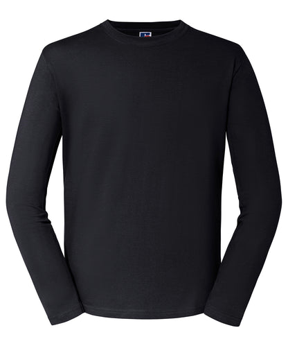 Russell Athletic J180L Classic long sleeve T in Black