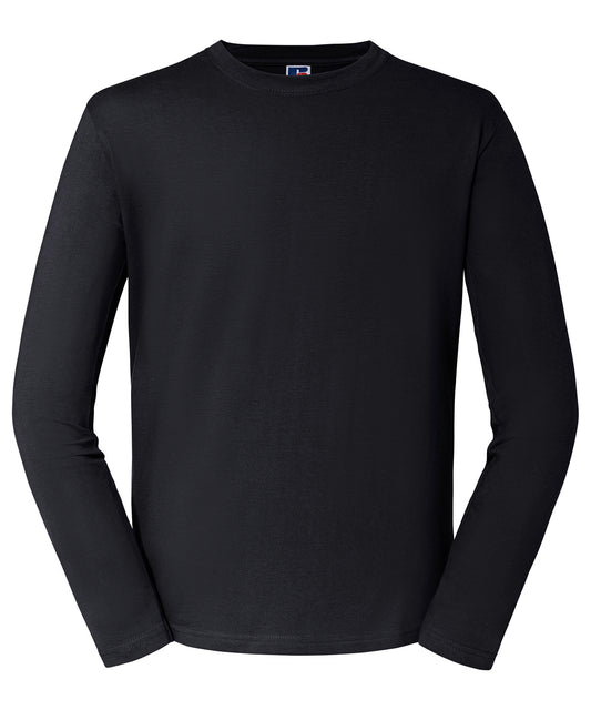 Russell Athletic J180L Classic long sleeve T in Black