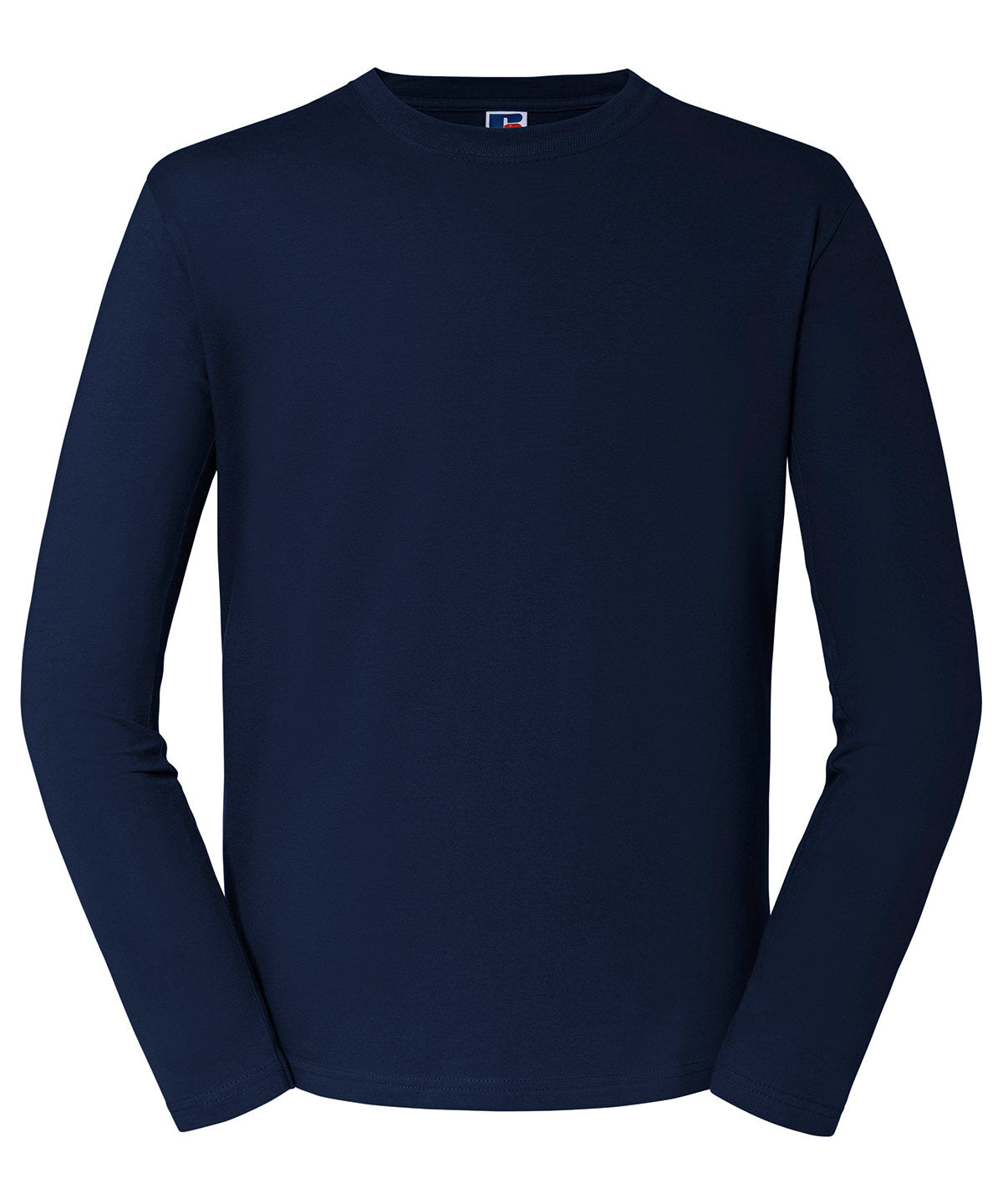 Russell Athletic J180L Classic long sleeve T in French Navy