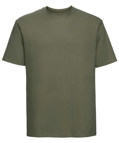 Russell Athletic J180M Super ringspun classic t-shirt in Olive