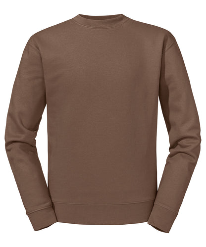 Russell Athletic J262M Set-in sleeve sweatshirt in Mocha