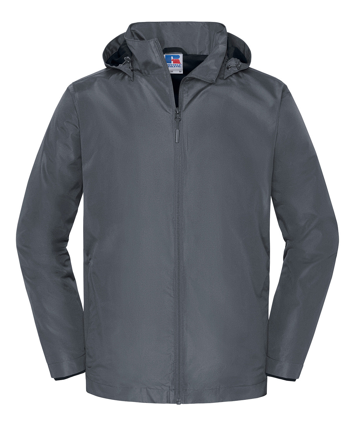 Russell Athletic J416M Essential weather shell jacket in Iron Grey