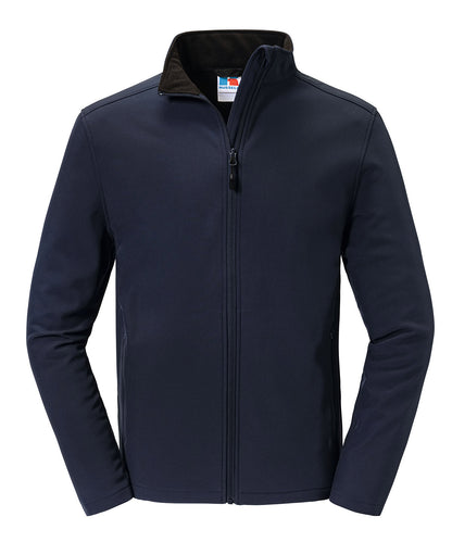 Russell Athletic J420M Essential softshell jacket in French Navy
