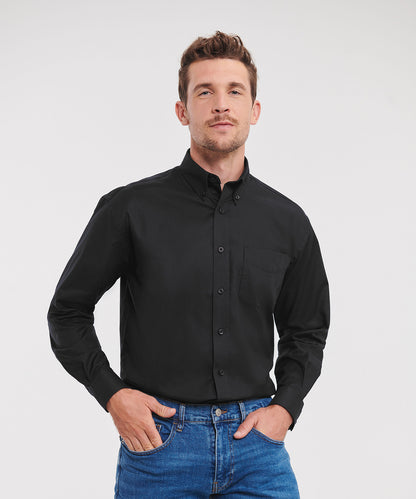 Russell Athletic Collection J932M Long sleeve easycare Oxford shirt