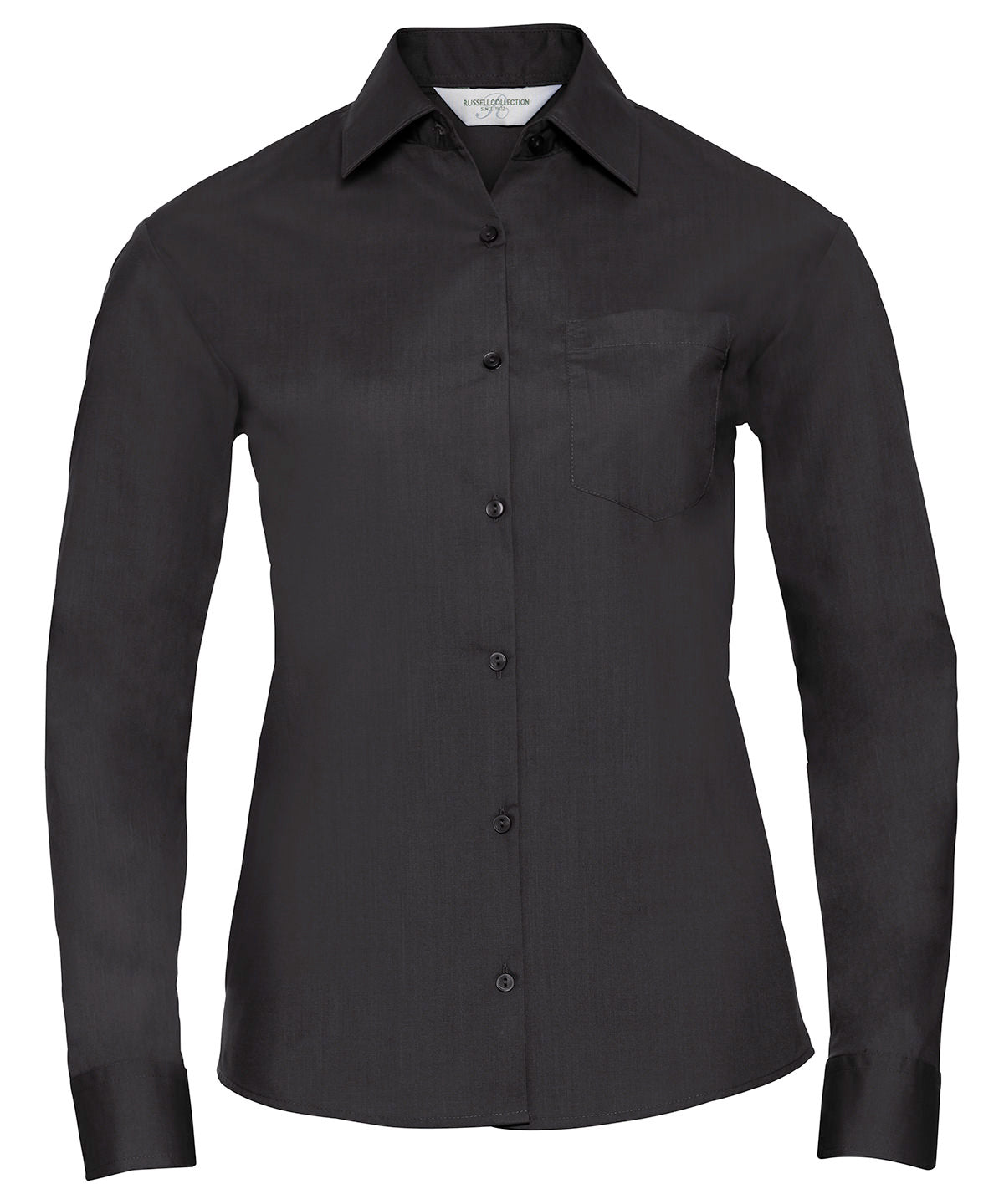 Russell Athletic Collection J934F Women's long sleeve polycotton easycare poplin shirt