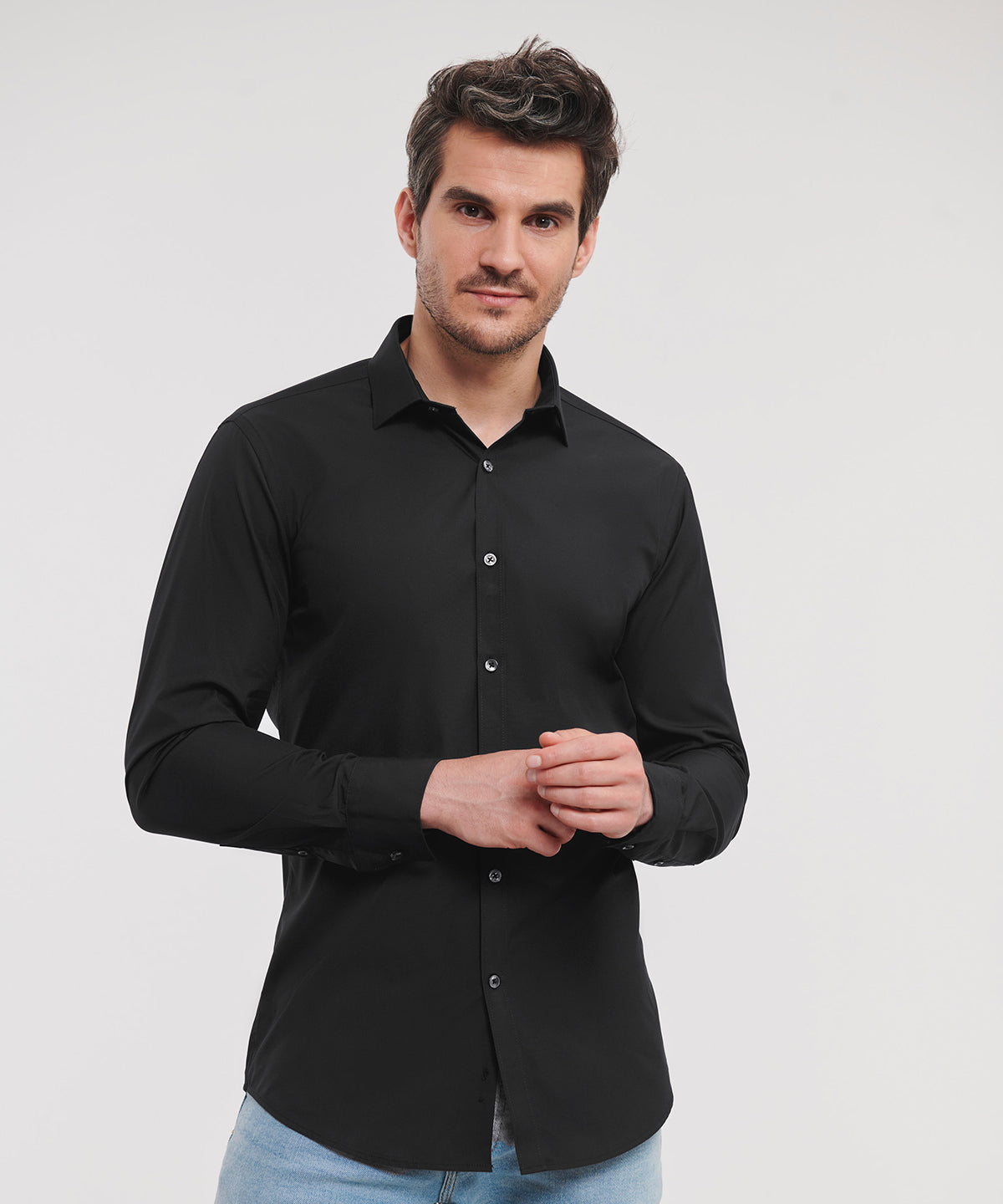 Russell Athletic Collection J960M Long sleeve ultimate stretch shirt