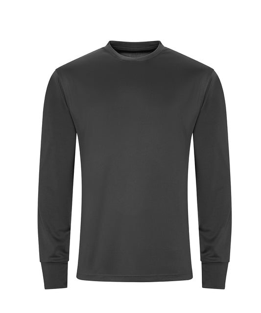 AWDis Just Cool JC023 Long sleeve active T in Charcoal