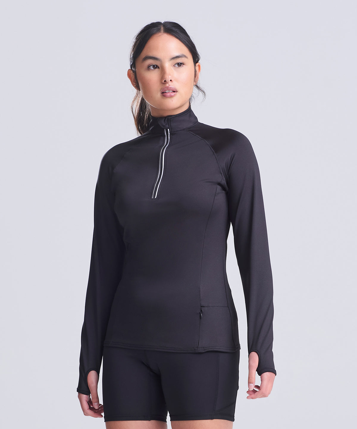 AWDis Just Cool JC035 Women's Cool Flex long half-zip top