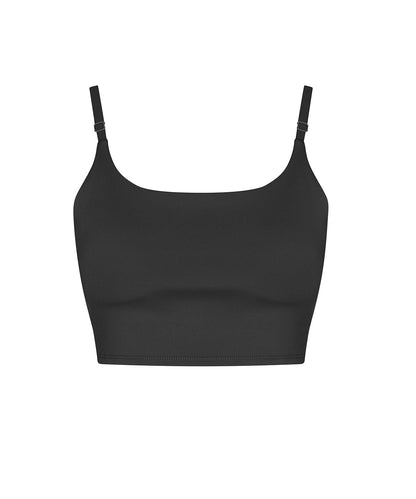 AWDis Just Cool JC217 Women’s recycled tech sports bra in Jet Black*