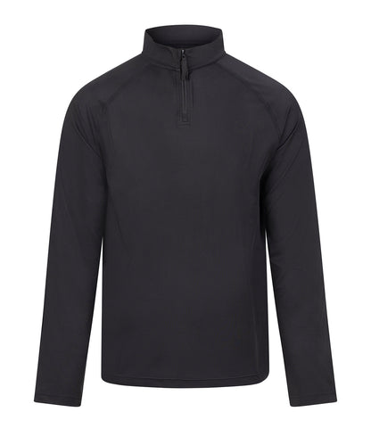 AWDis Just Cool JC230 Lightweight active 1/4-zip in Jet Black