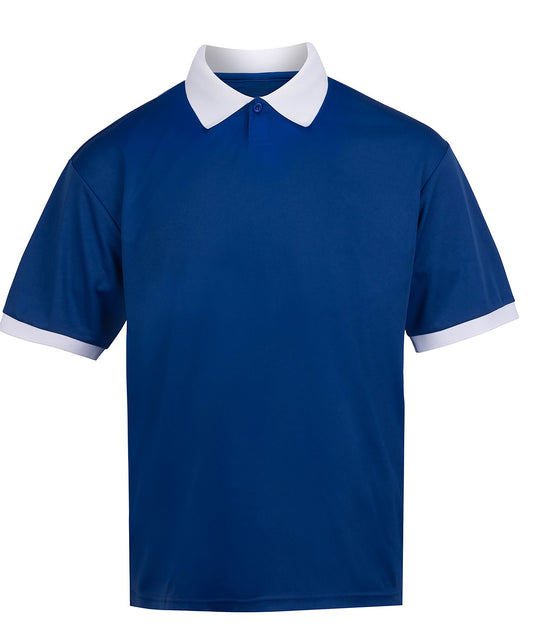 AWDis Just Cool JC442 Retro sports jersey in Dark Royal/White