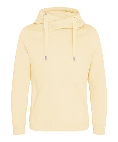 AWDis Just Hoods JH021 Cross neck hoodie in Vanilla Milkshake