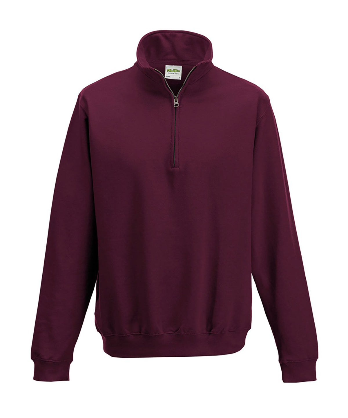 AWDis Just Hoods JH046 Sophomore ¼ zip sweatshirt in Burgundy