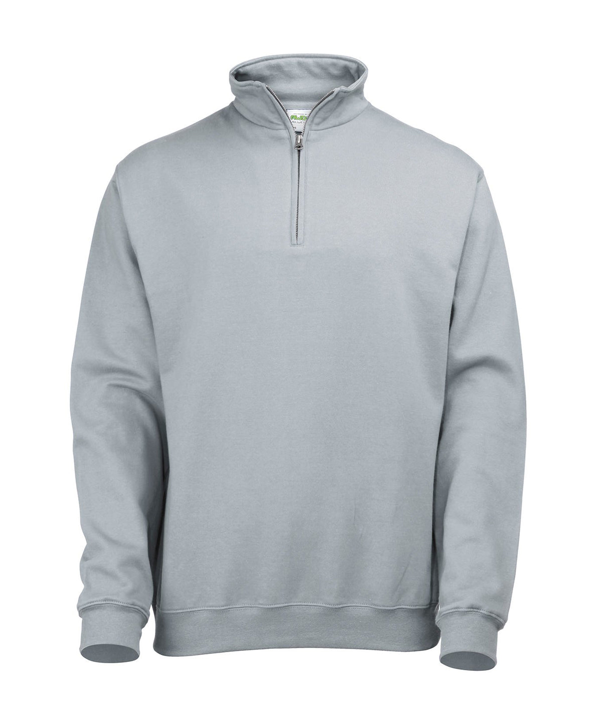 AWDis Just Hoods JH046 Sophomore ¼ zip sweatshirt in Heather Grey