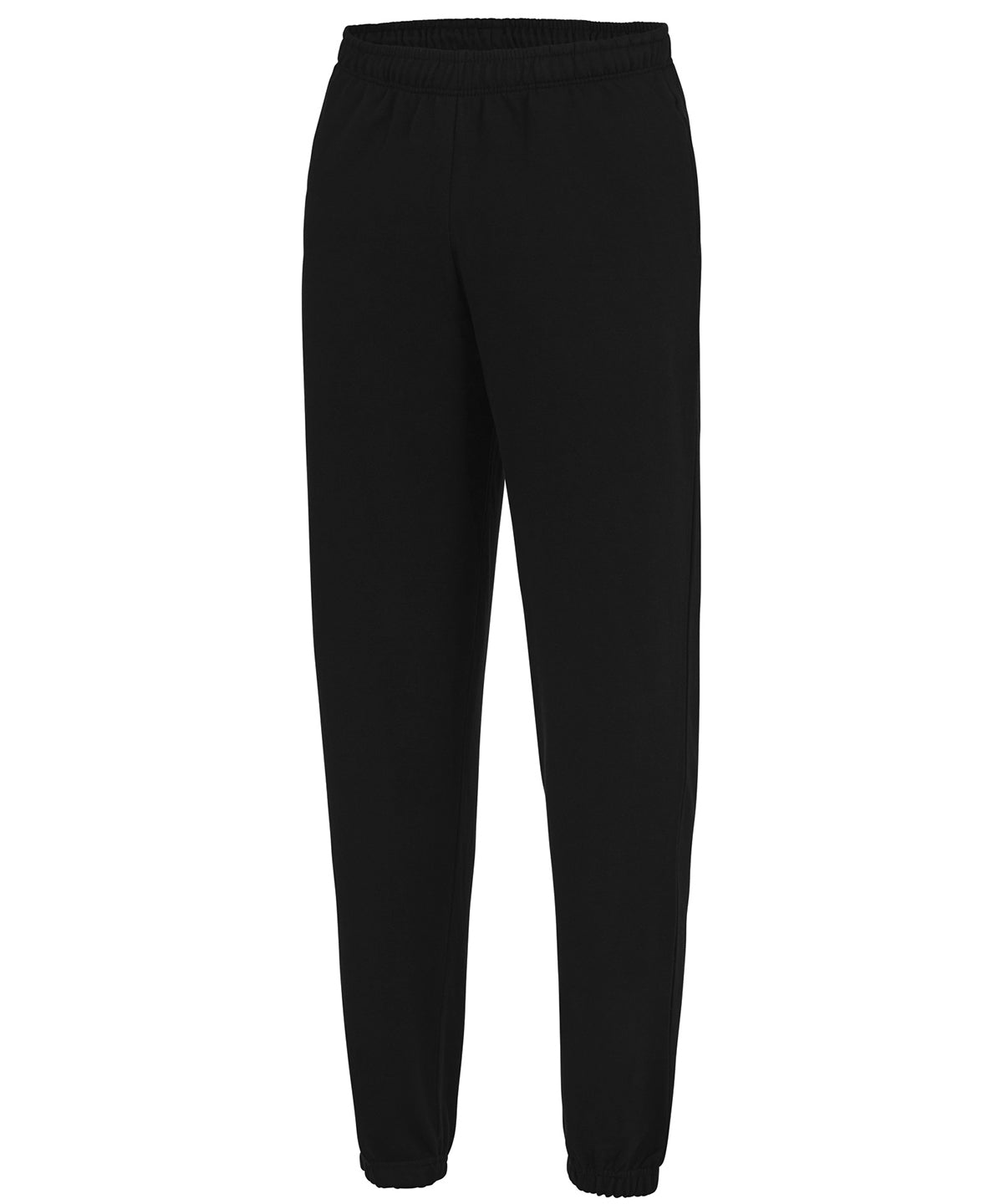AWDis Just Hoods JH072 College cuffed sweatpants in Deep Black