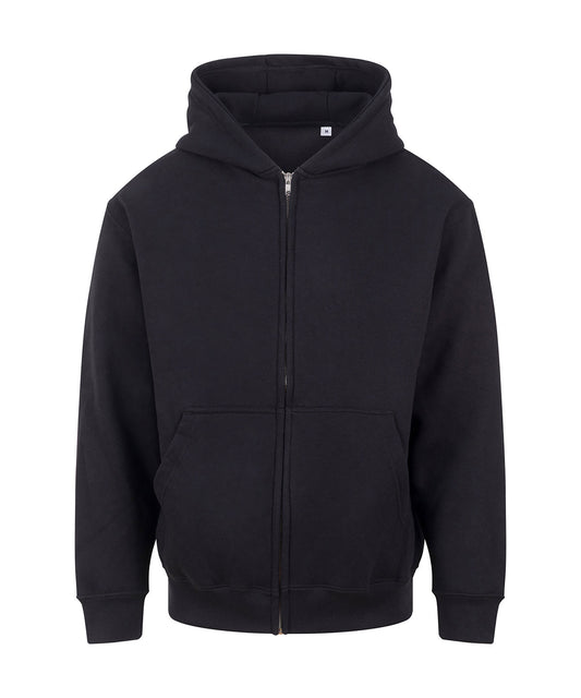 AWDis Just Hoods JH115 Vision heavyweight zoodie in Deep Black*