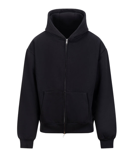 AWDis Just Hoods JH125 Signature heavyweight zoodie in Deep Black*