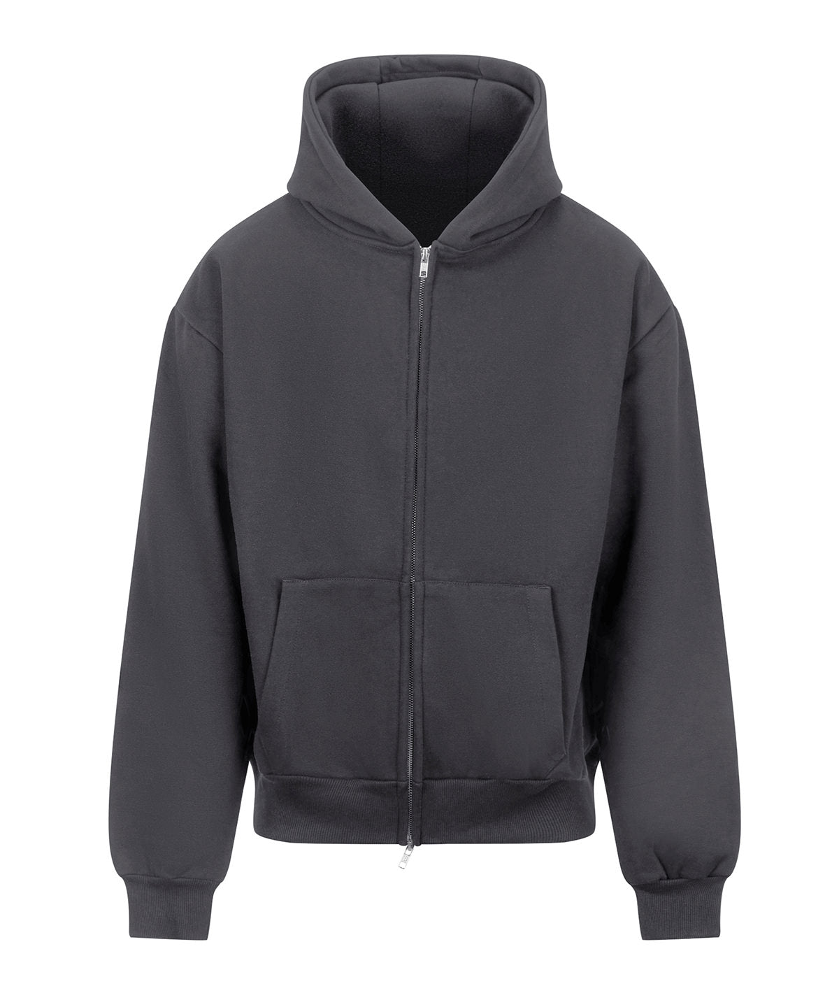AWDis Just Hoods JH125 Signature heavyweight zoodie in Solid Charcoal