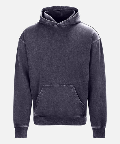 AWDis Just Hoods JH180 Vintage washed hoodie in Washed Grey