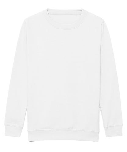 AWDis Just Hoods JH30J Kids AWDis sweatshirt in Arctic White
