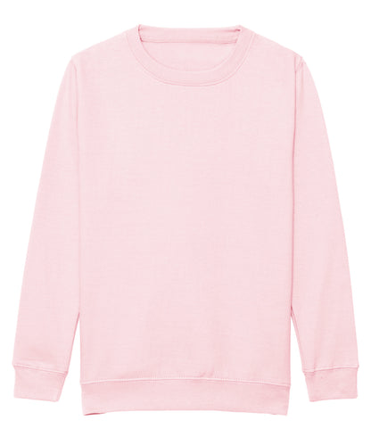 AWDis Just Hoods JH30J Kids AWDis sweatshirt in Baby Pink