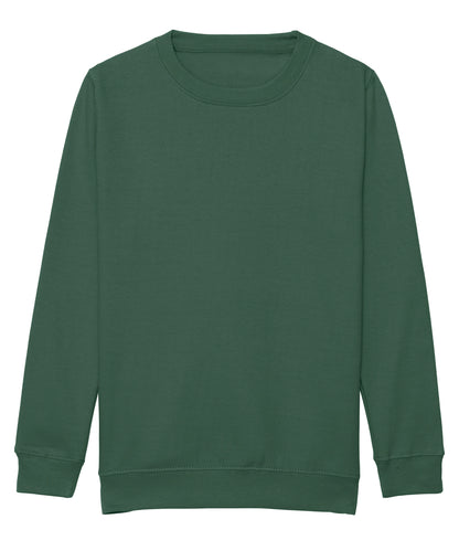 AWDis Just Hoods JH30J Kids AWDis sweatshirt in Bottle Green