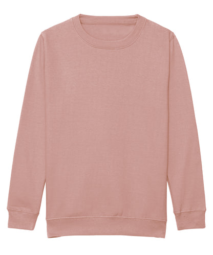 AWDis Just Hoods JH30J Kids AWDis sweatshirt in Dusty Pink