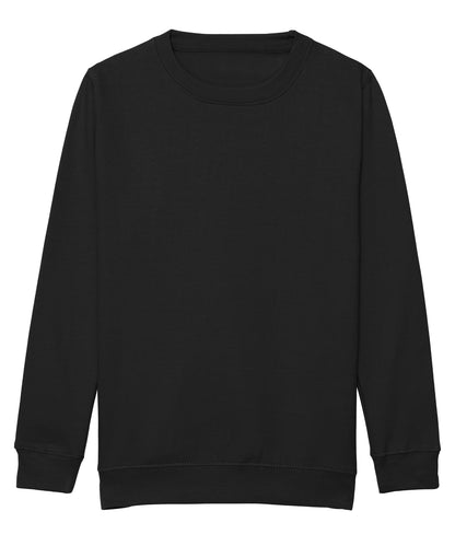 AWDis Just Hoods JH30J Kids AWDis sweatshirt in Jet Black