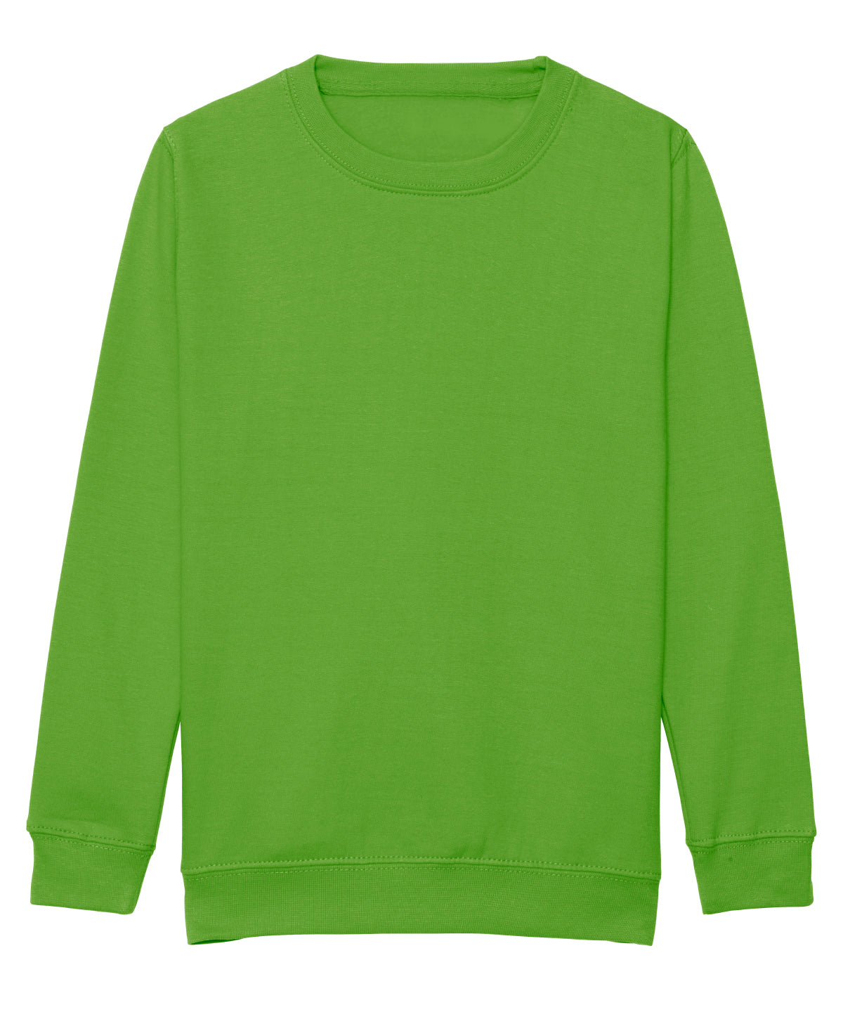AWDis Just Hoods JH30J Kids AWDis sweatshirt in Lime Green