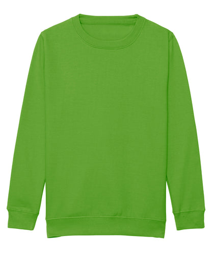 AWDis Just Hoods JH30J Kids AWDis sweatshirt in Lime Green