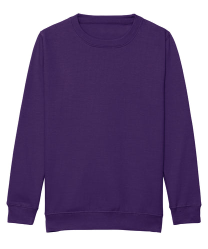 AWDis Just Hoods JH30J Kids AWDis sweatshirt in Purple