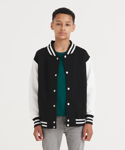 AWDis Just Hoods JH43J Kids varsity jacket